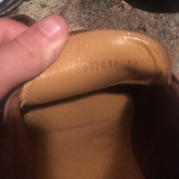 Gucci luggage leather loafers